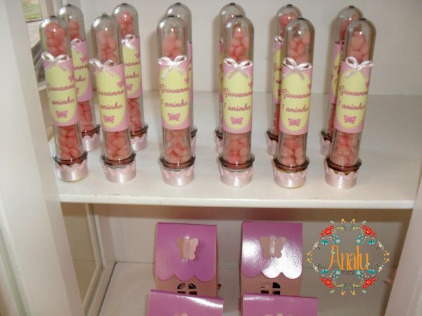 Tubete de PVC personalizado recheado com confetes